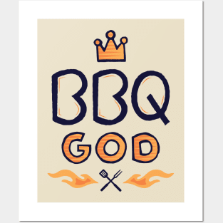 BBQ God Posters and Art